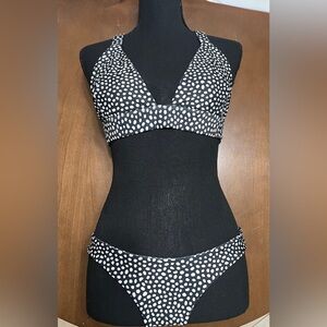 Moana Bikini Tri Petra Top/Bow Ruch Bottom - M